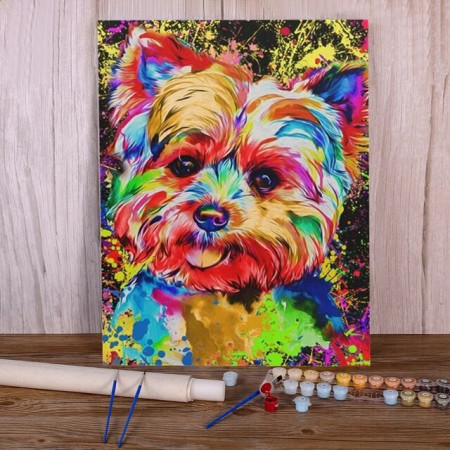 Peinture Par Numéro Chien Milo