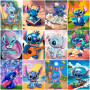 Peinture par numéro Disney Stitch - Le Gremlin Bleu Hawaïen