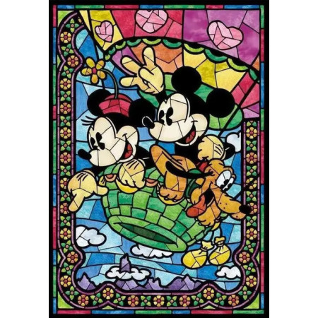 Peinture par numéro Disney Mickey & Friends - Vitrail Festif Multicolore