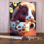 Peinture par Numéro Cheval Peluche Mug Marguerites Fleurs