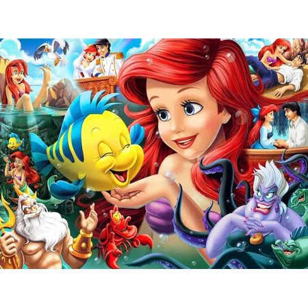 Kit Peinture Numéro La Petite Sirène Disney