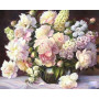 Peinture Numéro Bouquet Pastel Romantique - Tableau Fleurs Enchanteur