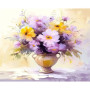 Peinture Numéro Bouquet Douceur Lumineuse - Tableau Fleurs Onirique