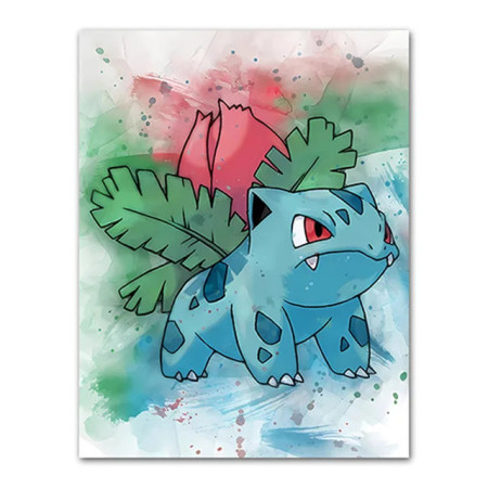 Peinture par Numéros Pokémon - Feu Follet Herbeux