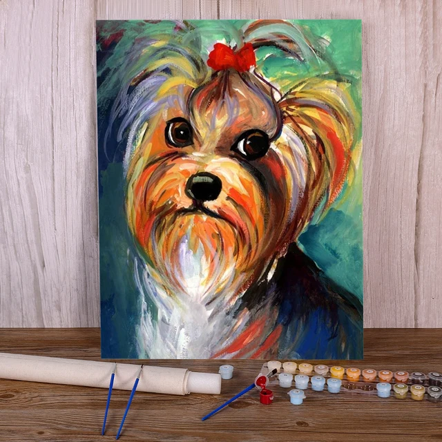 Peinture Par Numéro Chien Ruby