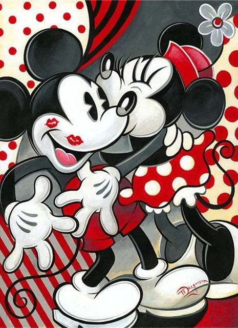 Peinture à Numéros Disney Mickey & Minnie - L'Amour Eternel