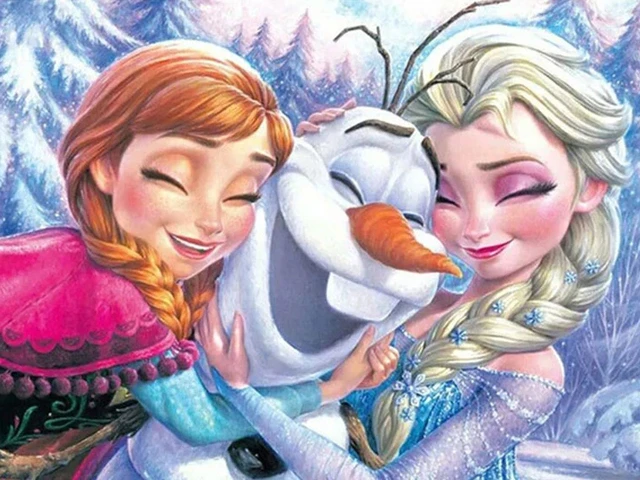 Peinture à numéros Disney La Reine des Neiges - Lien fraternel indéfectible