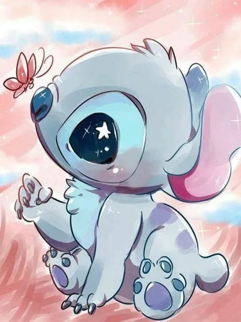 Peinture à numéros Disney Lilo & Stitch - Stitch le petit alien adorable