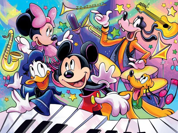 Peinture par Numéro Mickey et Amis sur Clavier Géant