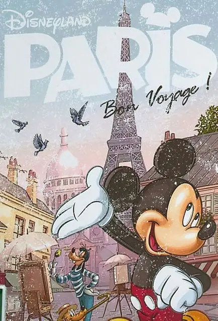 Peinture par Numéro Paris Voyage Mickey Disney - Bon Voyage !