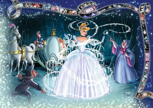 Peinture par numéro Disney Cendrillon - Conte de fées magique