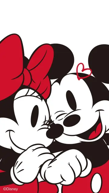 Peinture par numéro Disney Mickey et Minnie - L'Amour Insouciant