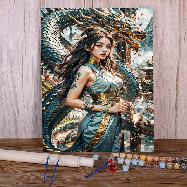 Peinture par Numéro Danse du Dragon