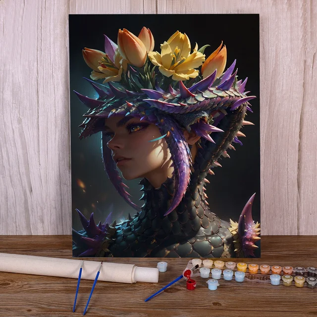 Peinture par Numéro Reine des Dragons